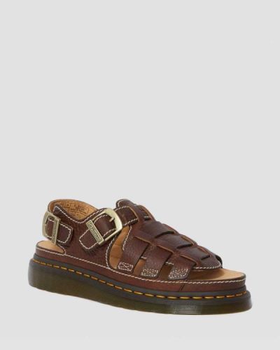 Sandalias Dr Martens 8092 Cuero Fisherman Para Hombre DR2051J